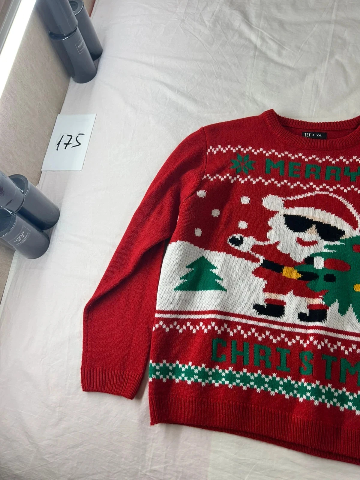 Red TEX Christmas print sweater – photo 3